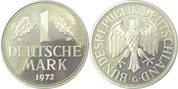 1 DM 1972 G PP Proof Jaeger 385
