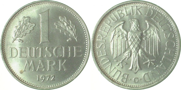 1 DM 1972 G bfr/st J385 bfr / st 1 DM