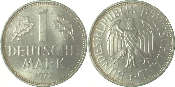 1 DM 1972 G bfr J385 bfr 1 DM