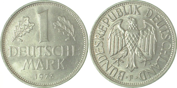 1 DM 1973 F bfr J385 bfr 1 DM