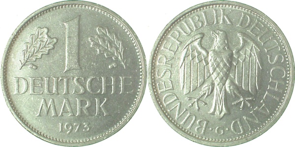 1 DM 1973 G bfr J385 bfr 1 DM