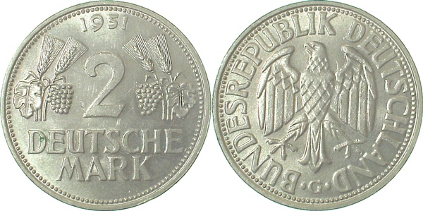 2 DM 1951 G Ähren J386
