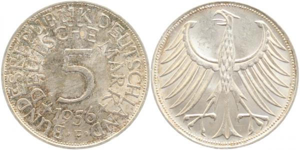 5 DM 1956 F f.bfr.
