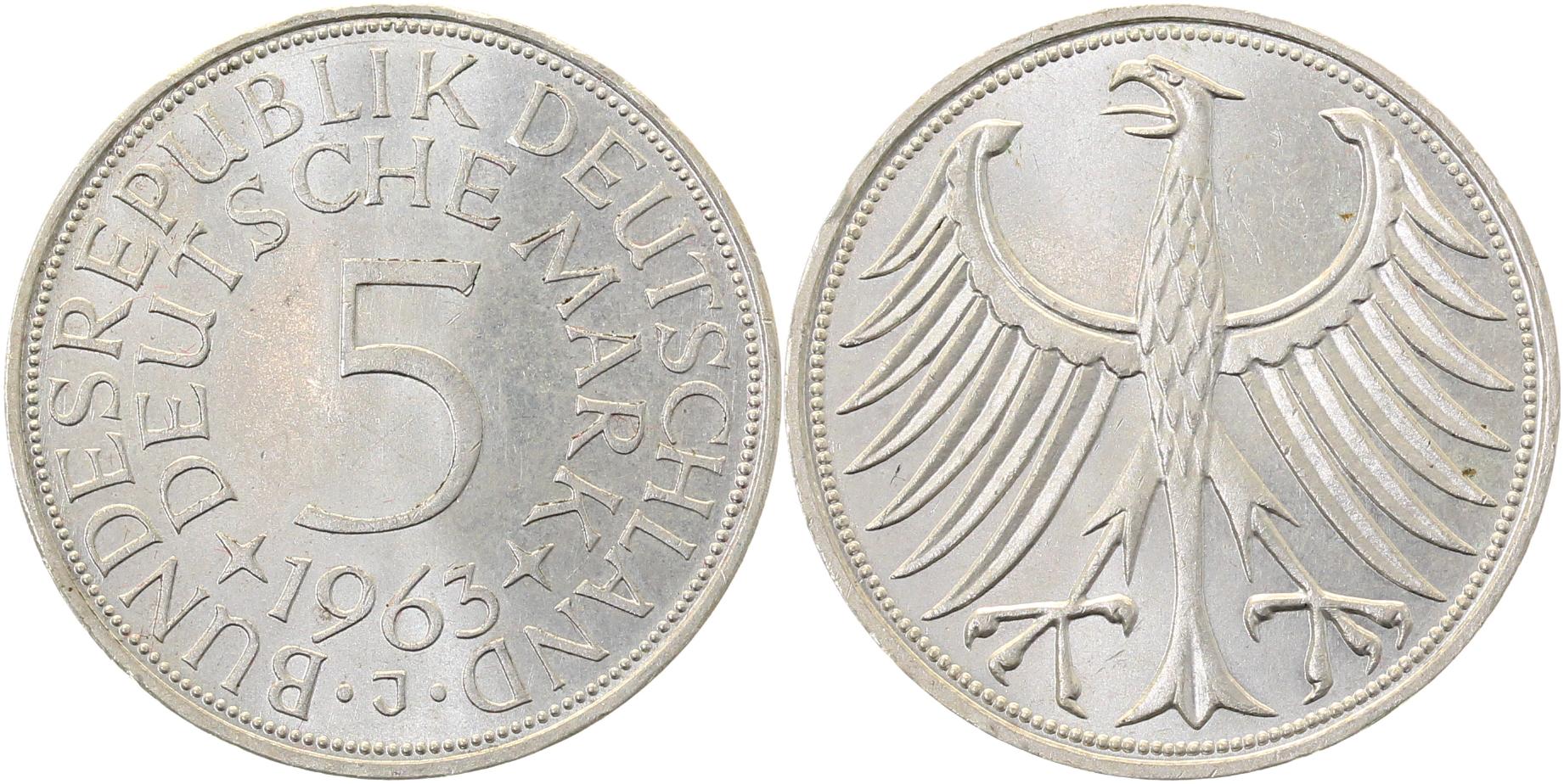 5 DM 1963 J bfr/stgl