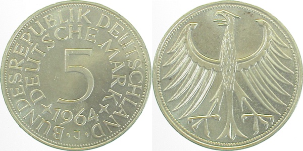 5 DM 1964 J stgl J387