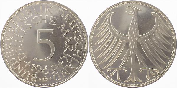 5 DM 1969 G stgl J387