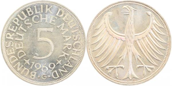 5 DM 191969 G bfr/stgl J387 bfr / stgl 5 DM