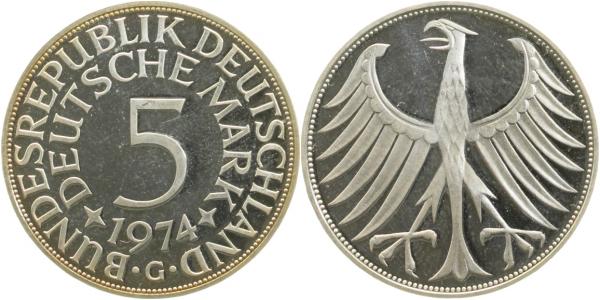 5 DM 1974 G PP Proof J387