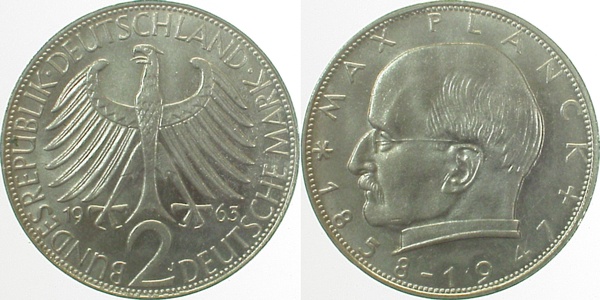 2 DM Max Planck 63J stgl J392 stgl 2 DM