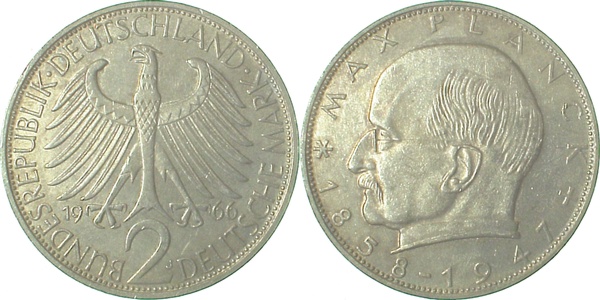2 DM Max Planck 66J vz J392 vz 2 DM
