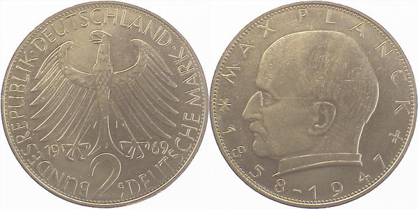 2 DM Max Planck 1969 G stgl J392 stgl 2 DM