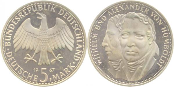 5 DM Humboldt 1967 F J395 Proof PP