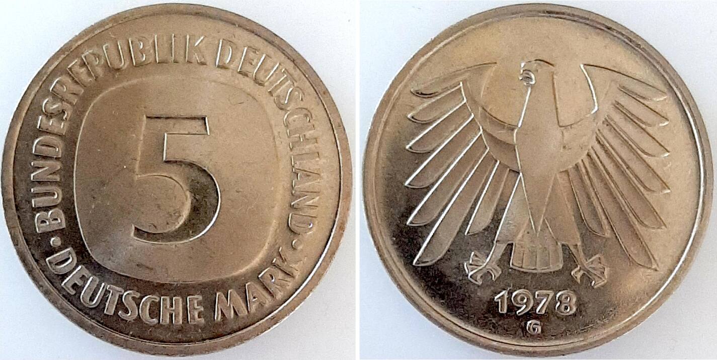 5 DM 1978 G stgl EA !!!J415