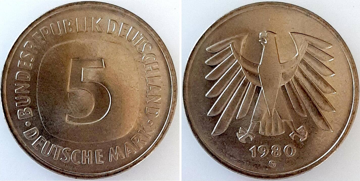 5 DM 1980 G st.fein