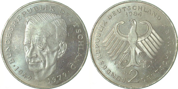 2 DM 1984 J Kurt Schumacher J424