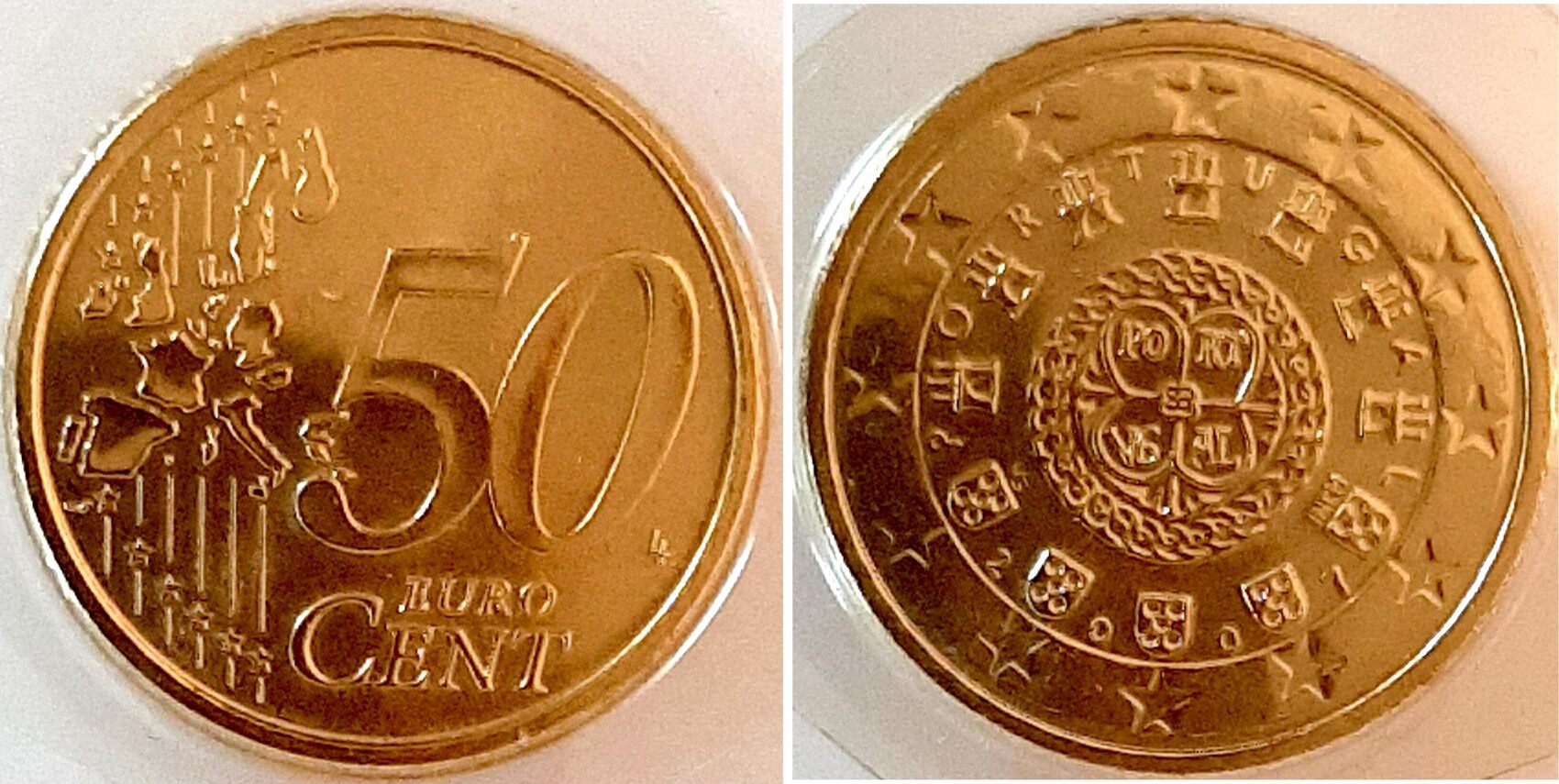 50 Cent 2007 Portugal stempelglanz extrem niedrige Auflage