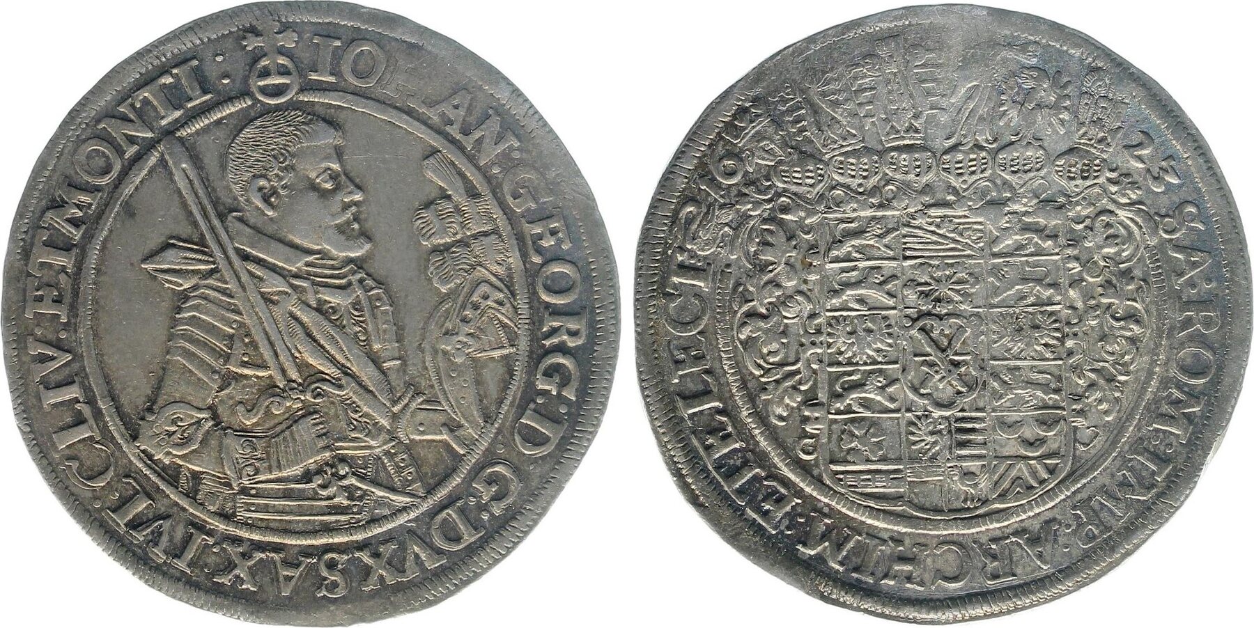 Taler Sachsen 1623 Johann Georg Dav 7601 f prfr / prfr