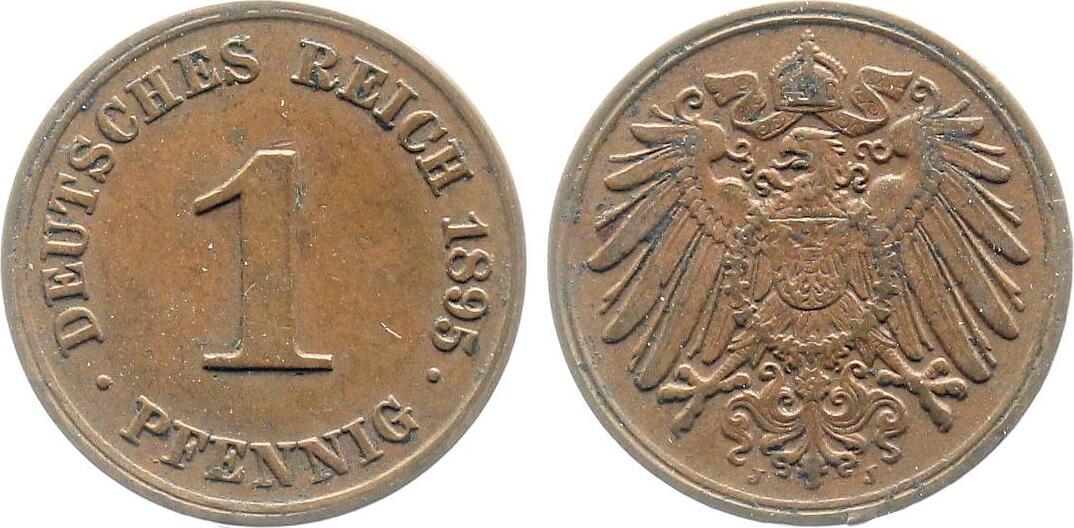 1 Pfennig 1895 J J010 ss/vz
