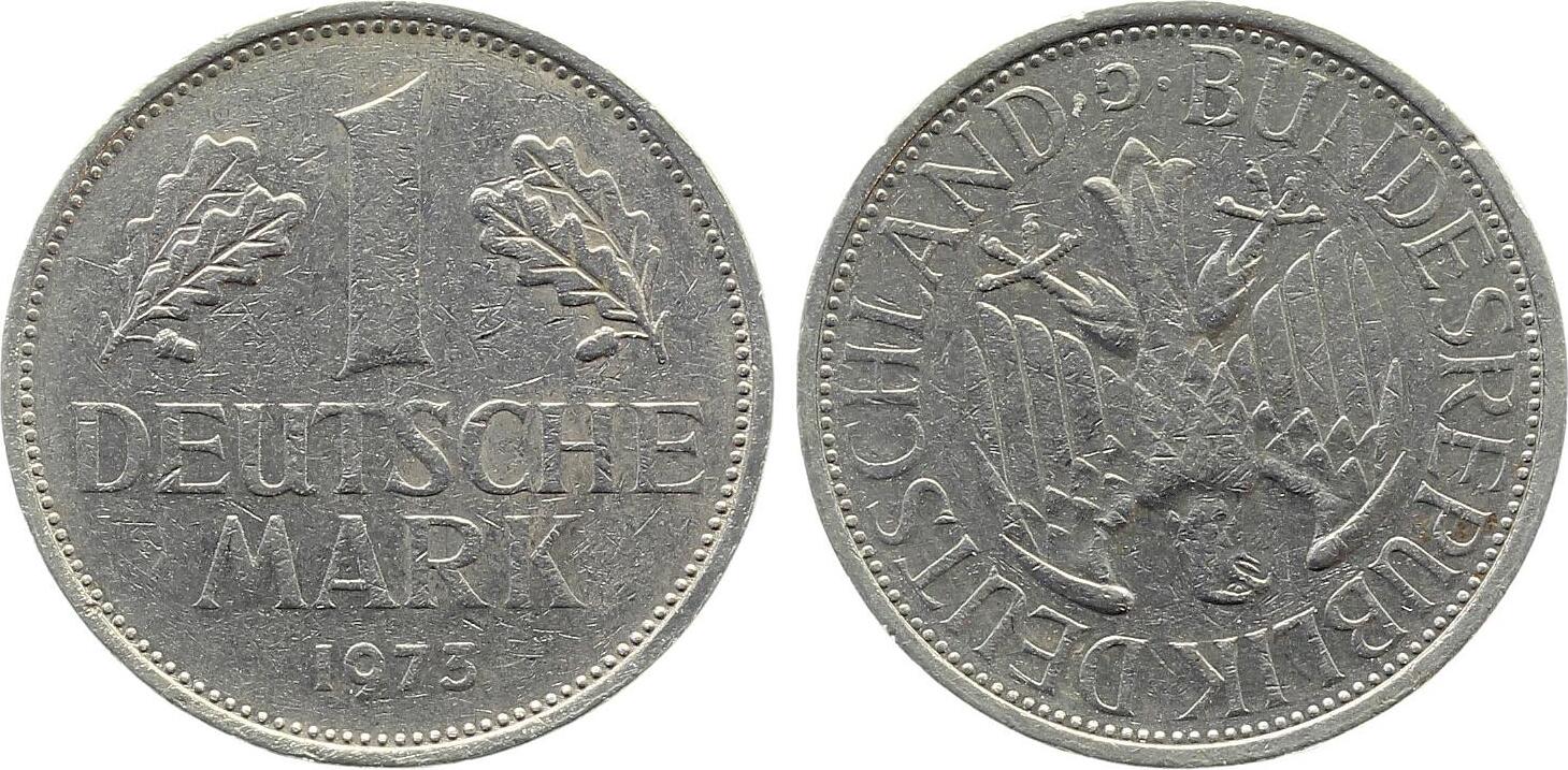 1 DM 1973 G S180 Französische Prägung ! ss/vz