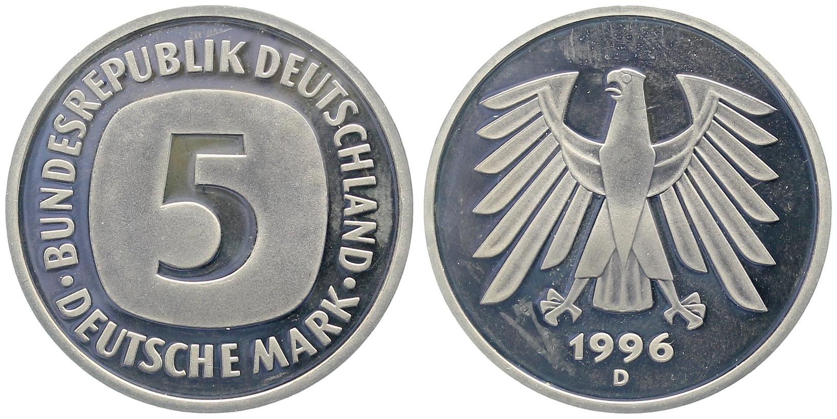 5 DM 1996 D PP Proof J415
