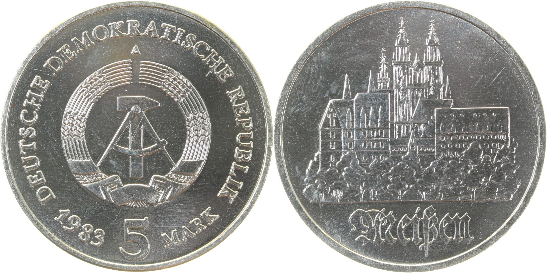 5 Mark DDR, Meißen 1983 A stgl