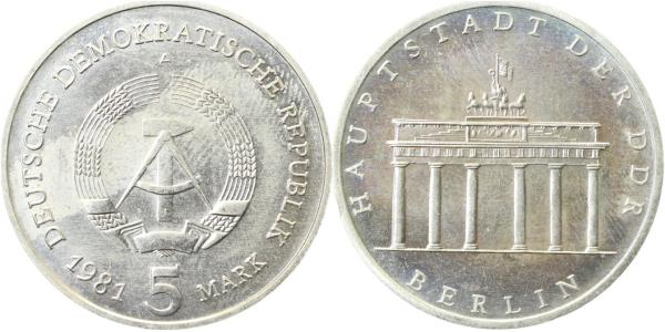 5 Mark Brandenb. Tor 1981 A stgl