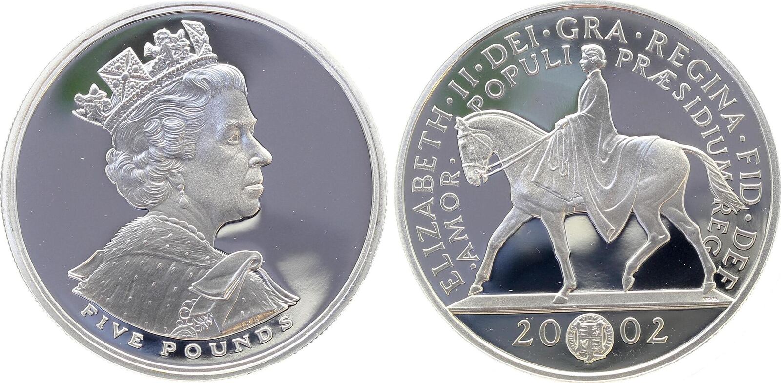 5 Pfund 2002 UK Royal Golden Jubilee Queen on horse