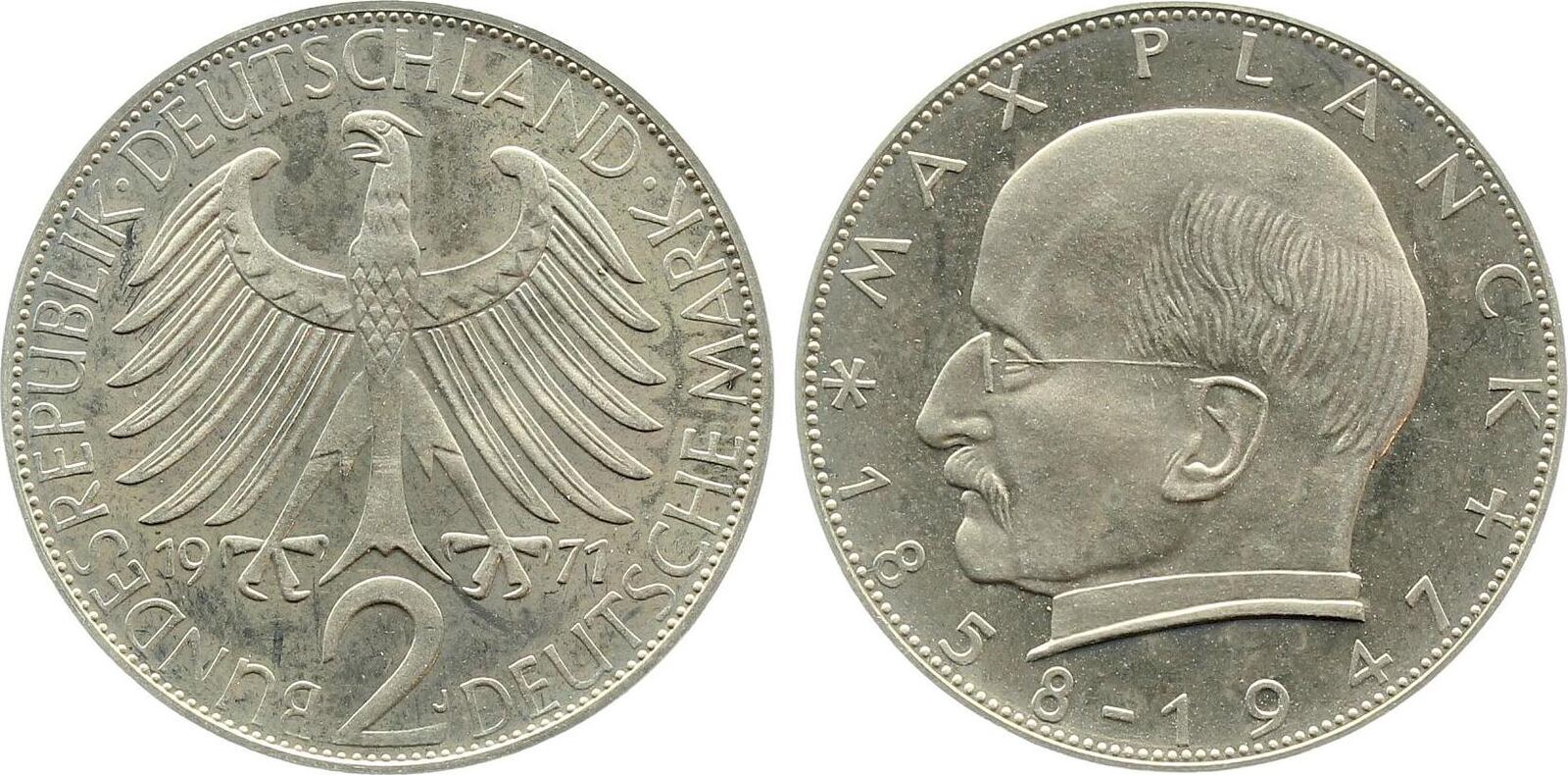 2 DM Max Planck 1971 J PP J392 Proof