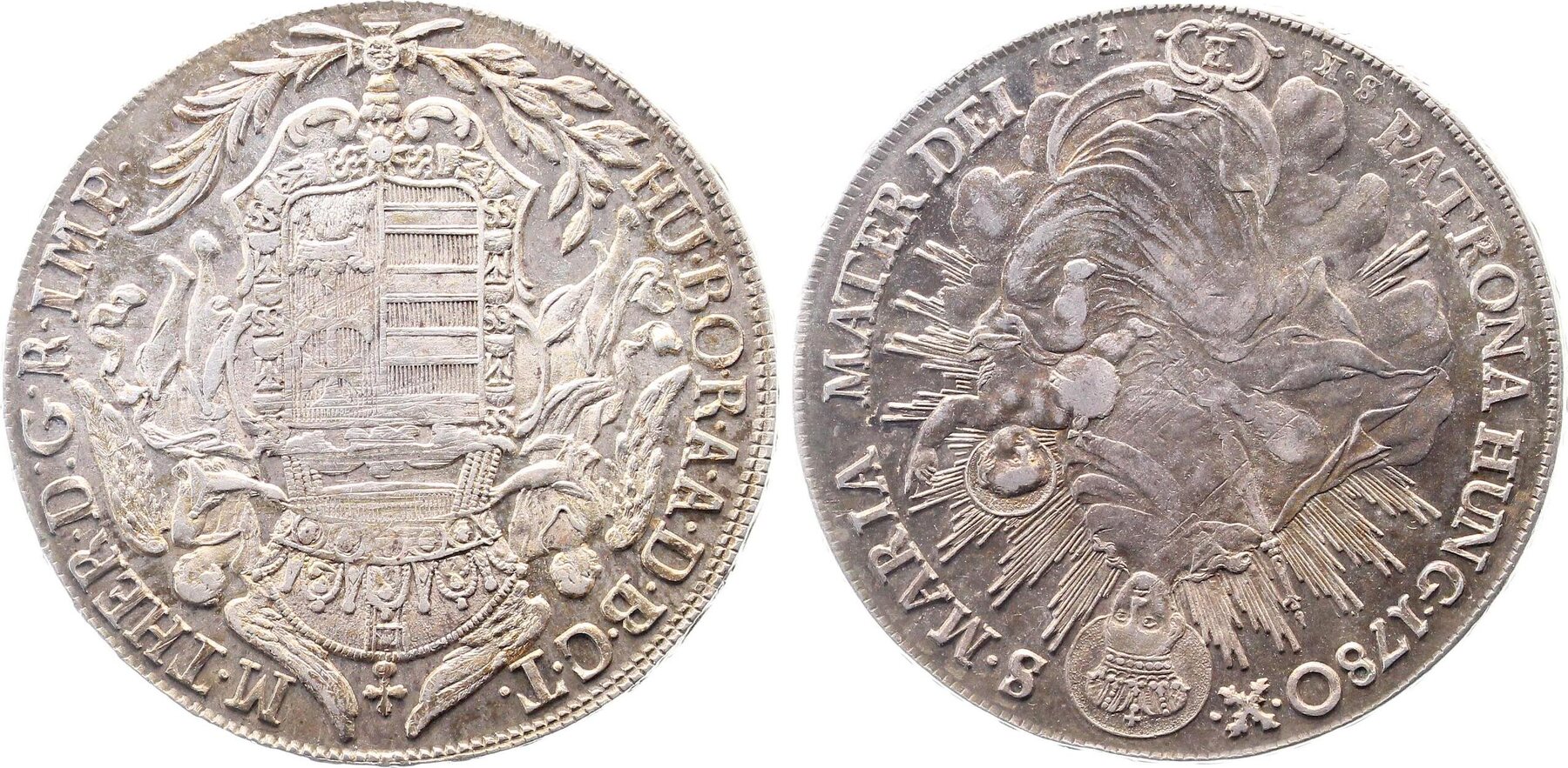 Taler Ungarn Hungary Bohemia 1780 Madonnentaler prägefrisch