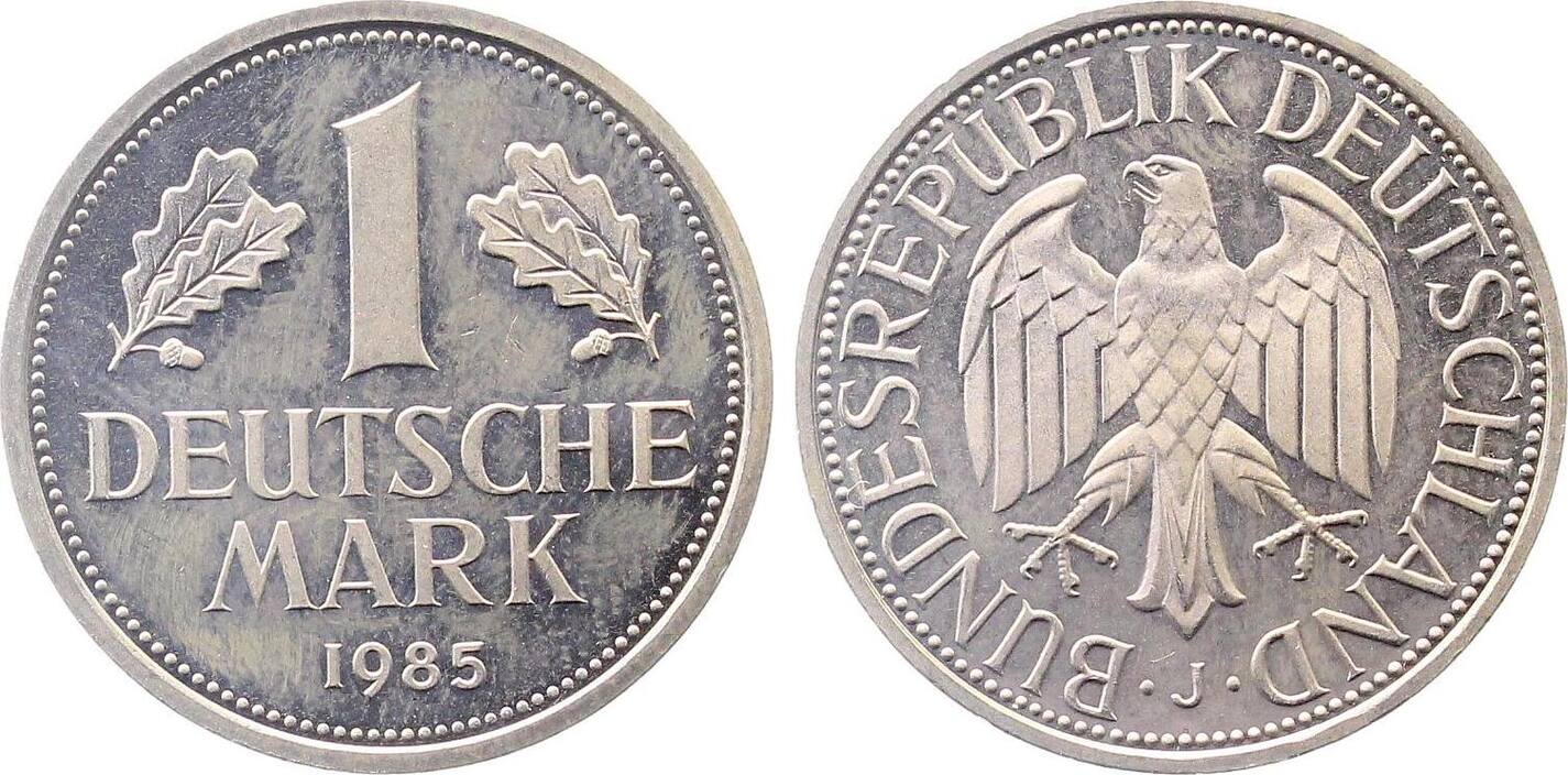 1 DM 1985 J stgl Erstabschlag