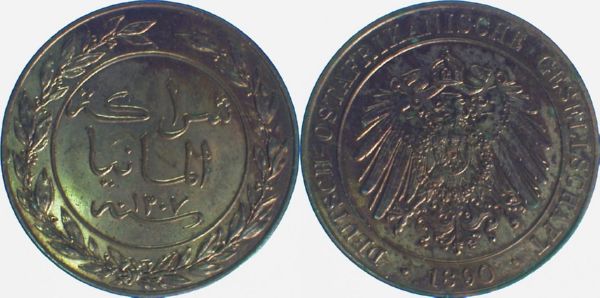 1 Pesa 1890 Deutsch Ost Afrika JN710 vz/st bis fast prfr
