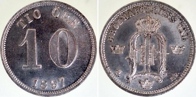 10 Öre 1897 TOP, Archiv Franquinet, MS66?