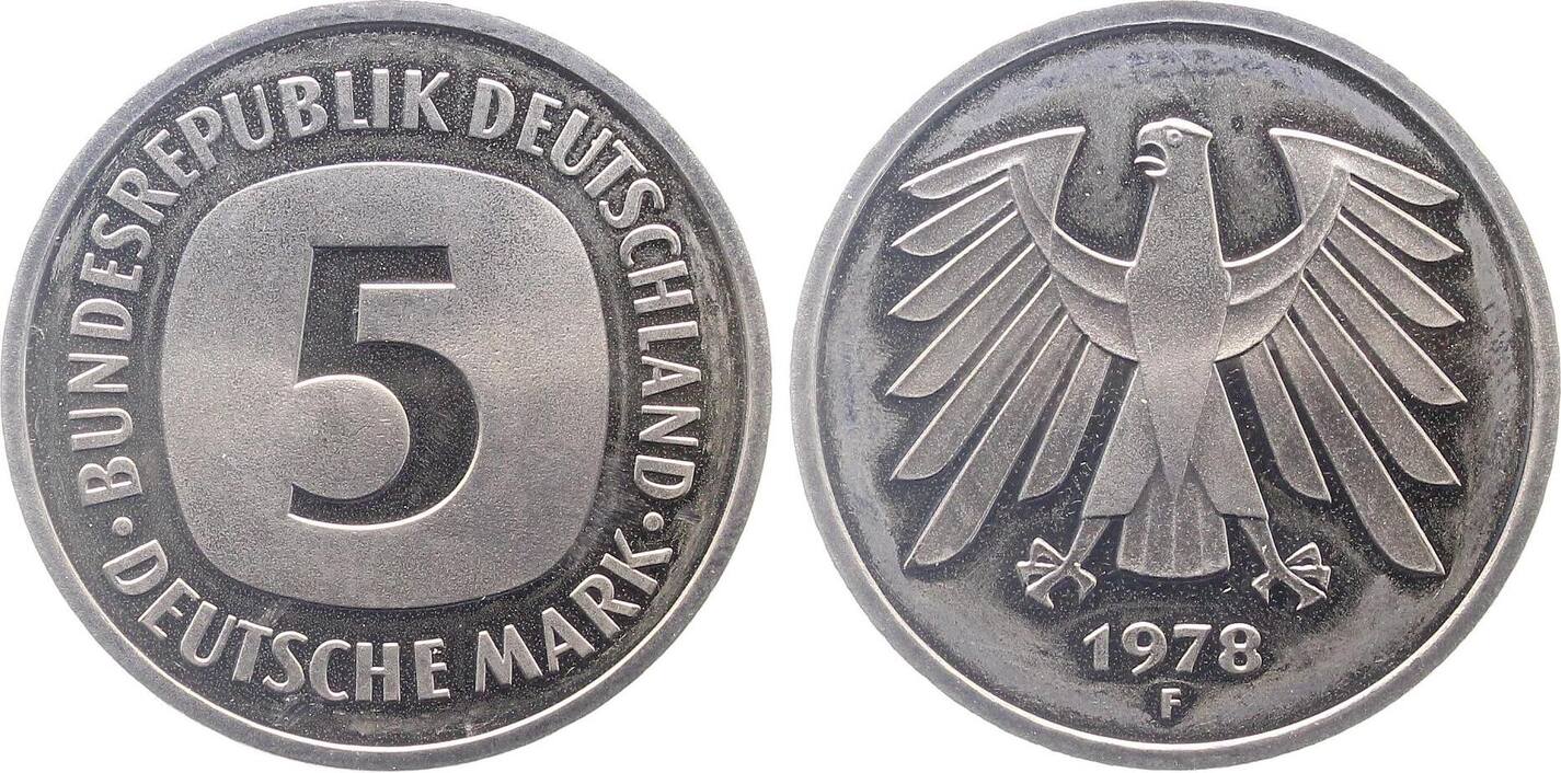 5 DM 1978 F J415 Polierte Platte