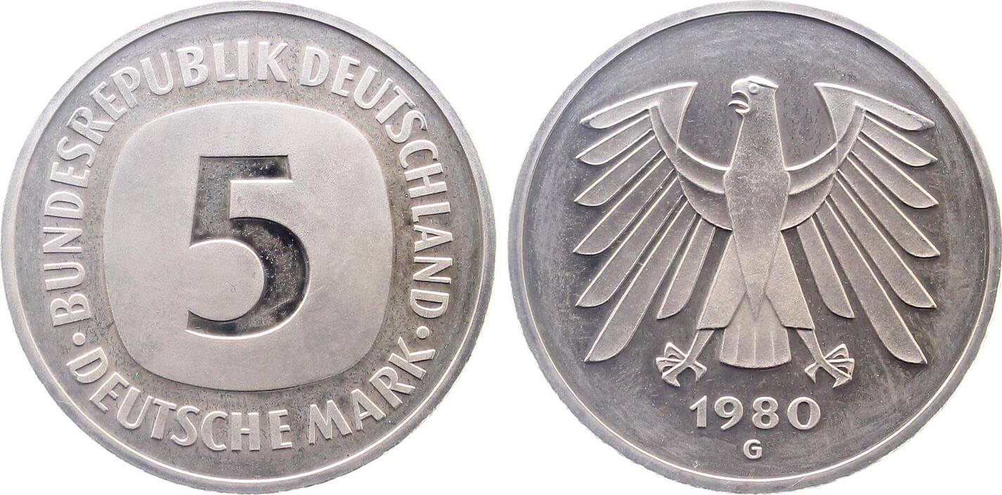 5 DM 1980 G PP Proof