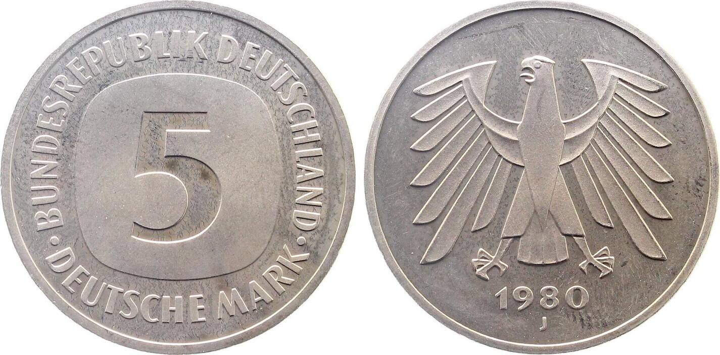 5 DM 1980 J PP- J415 Proof- 415