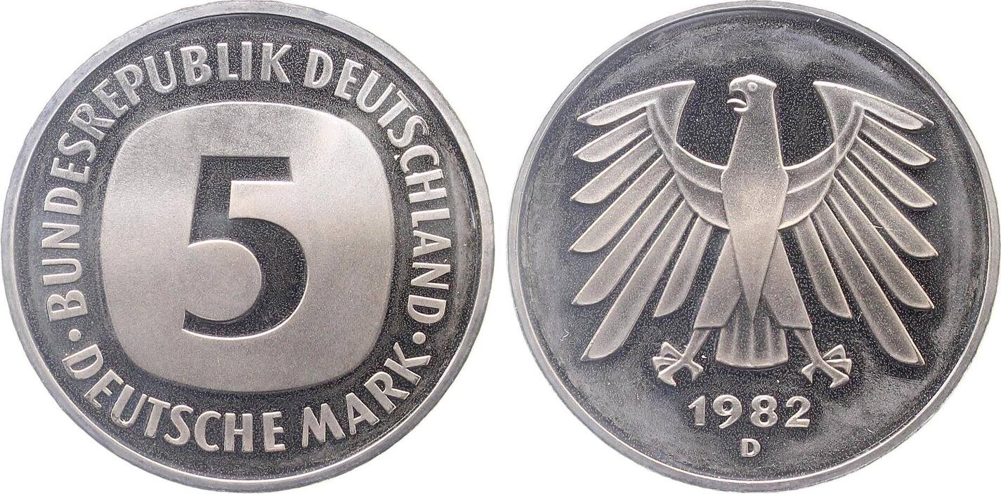 5 DM 1982 D PP Proof J415