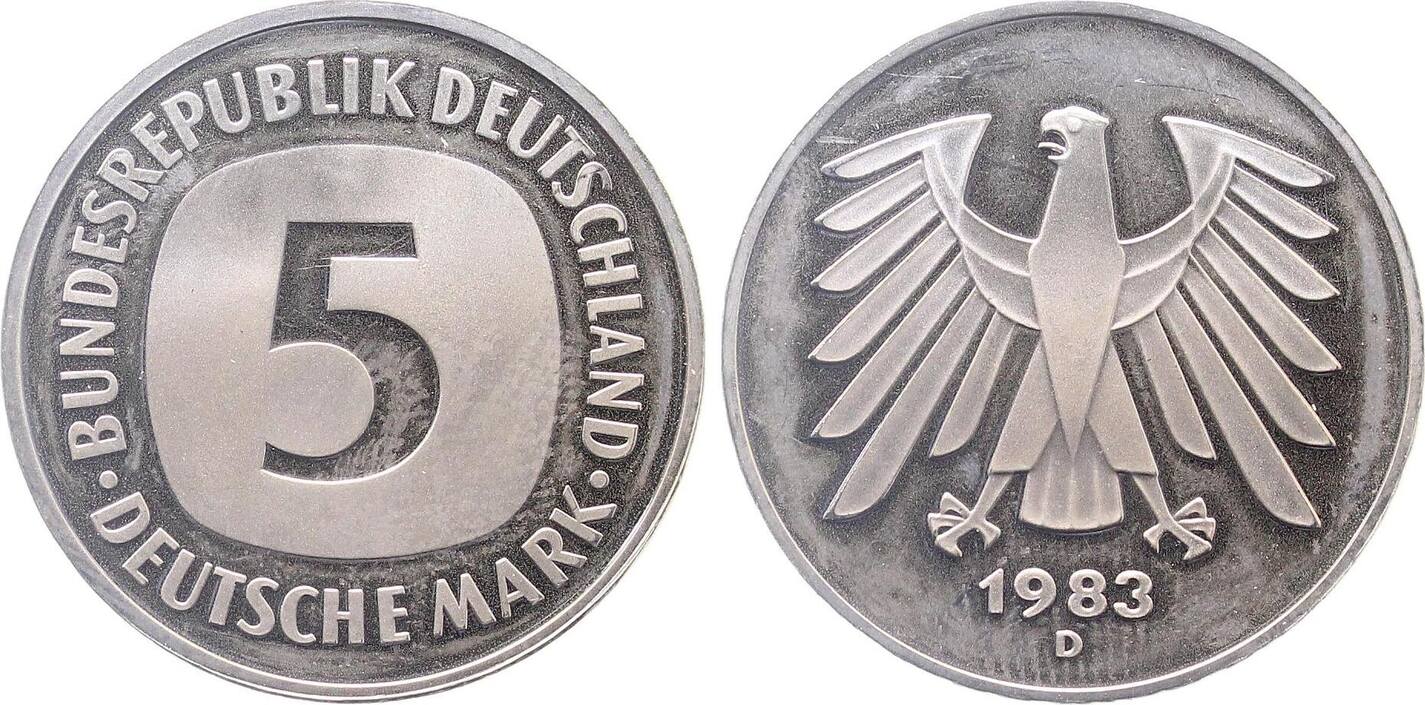 5 DM 1983 D PP Proof J415