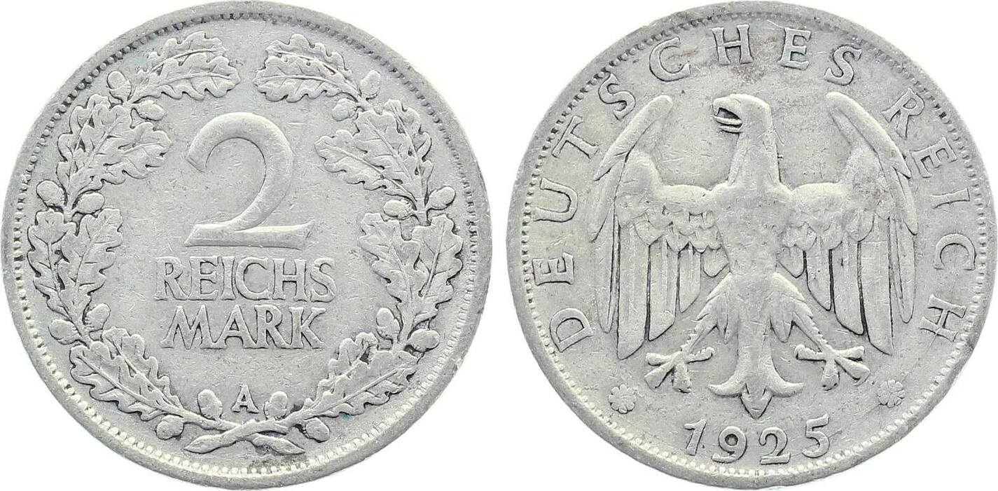 2 Reichsmark 1925 A ss J320
