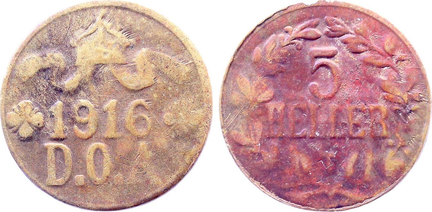 5 Heller DOA 1916 T JN 723 nur 3,2 g
