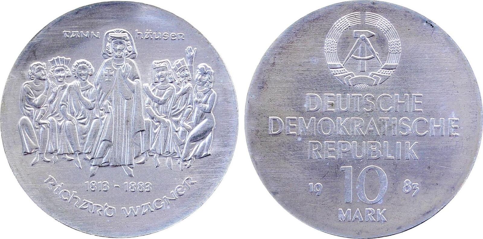 10 Mark DDR zum 100.Todestag Richard Wagner 1983 (A)