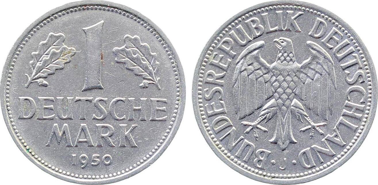1 Deutsche Mark 1950 J1 DM J385