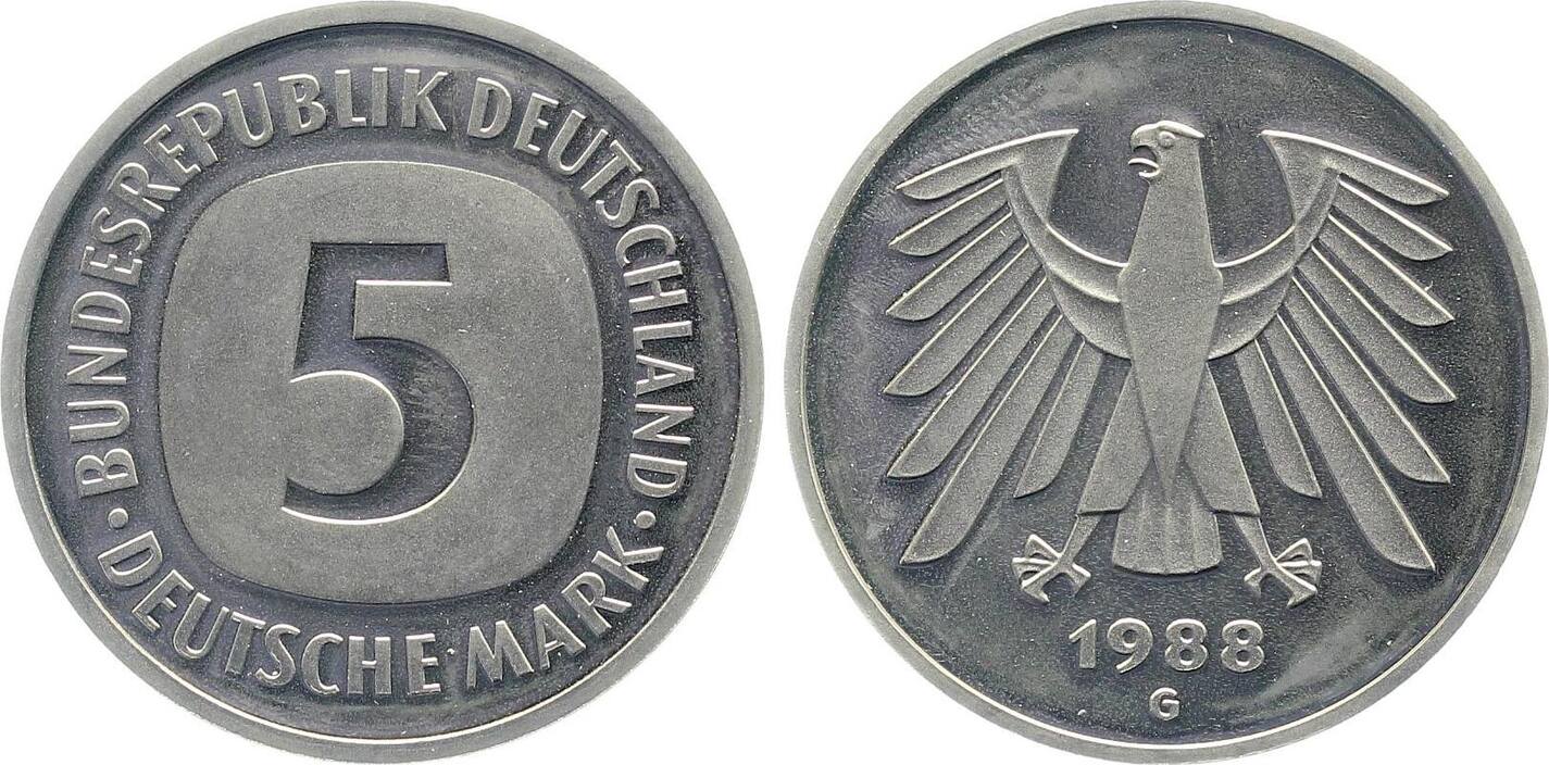 5 DM 1988 G PP Proof J415