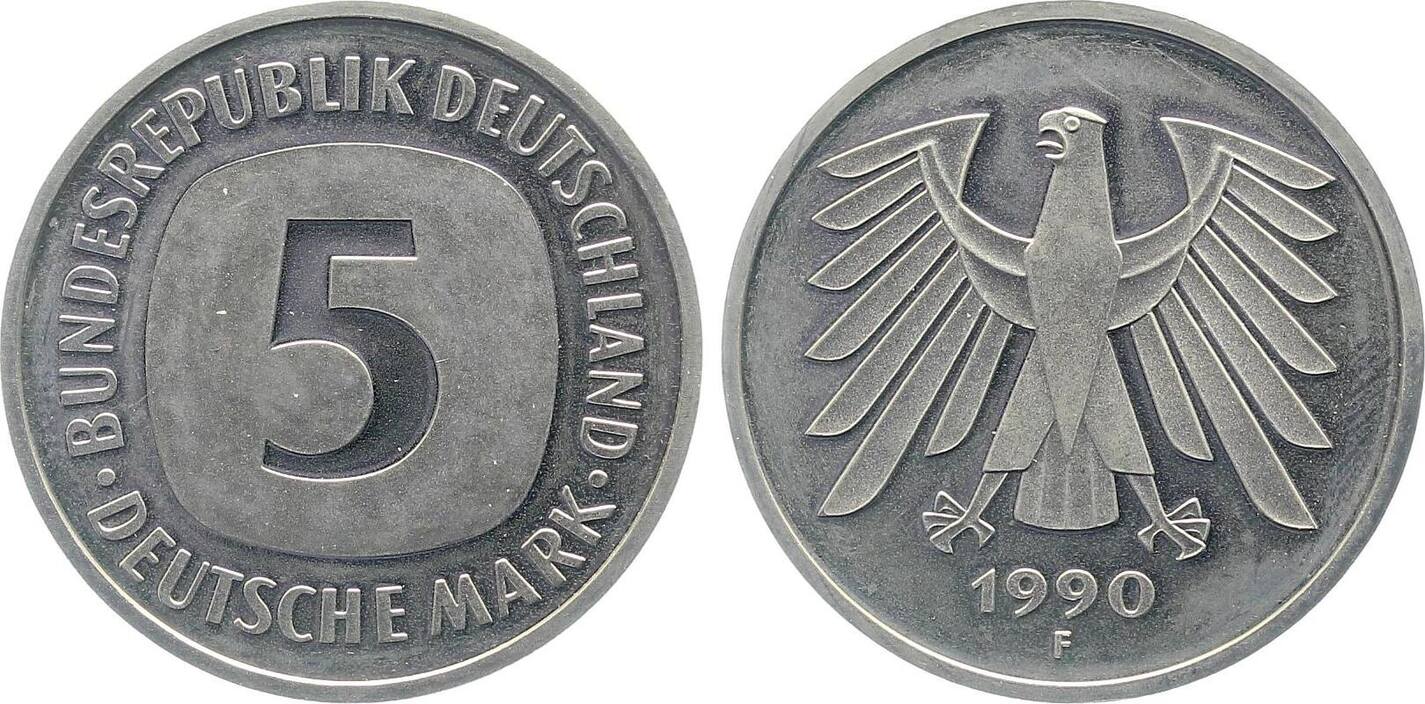5 DM 1990 f PP PROOF J415
