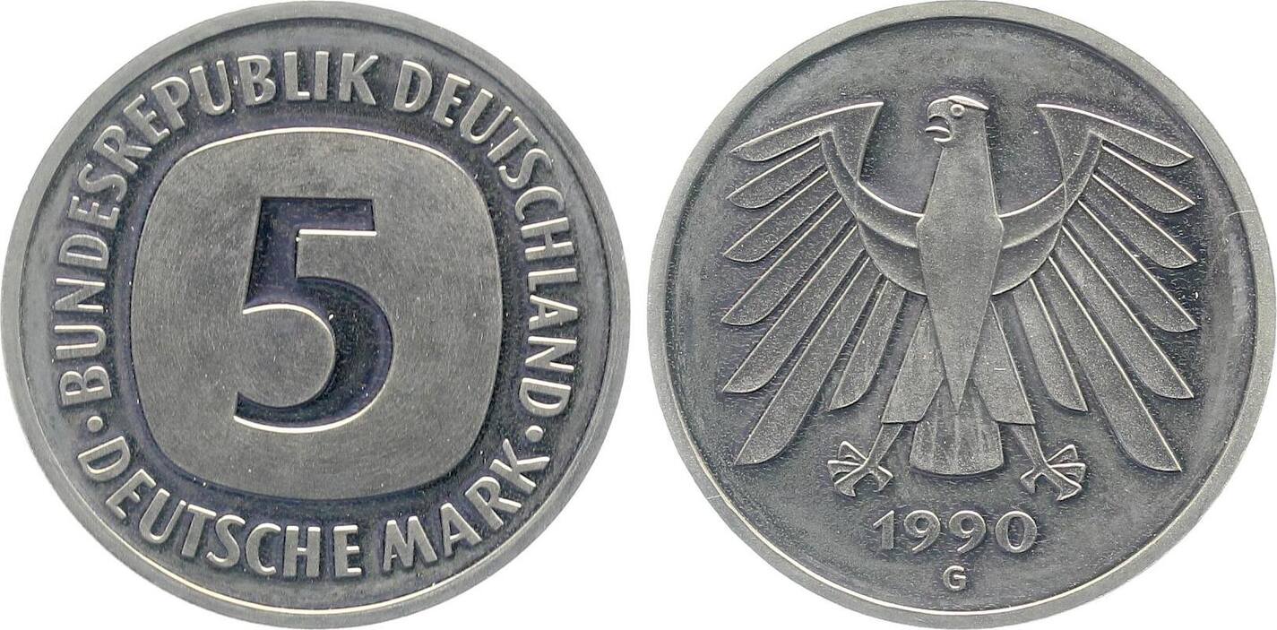 5 DM 1990 G PP PROOF J415