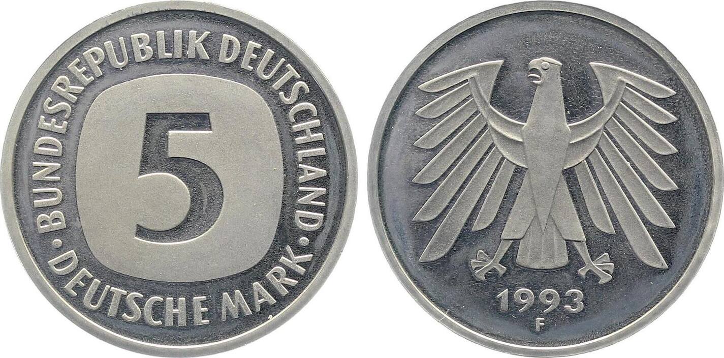 5 DM 1993 F PP Proof J415