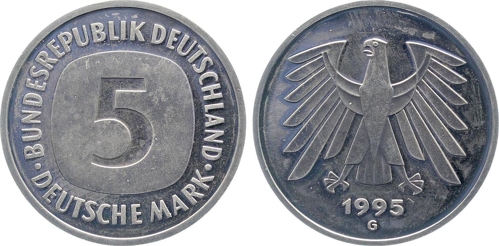 5 DM 1995 G PP Proof J415