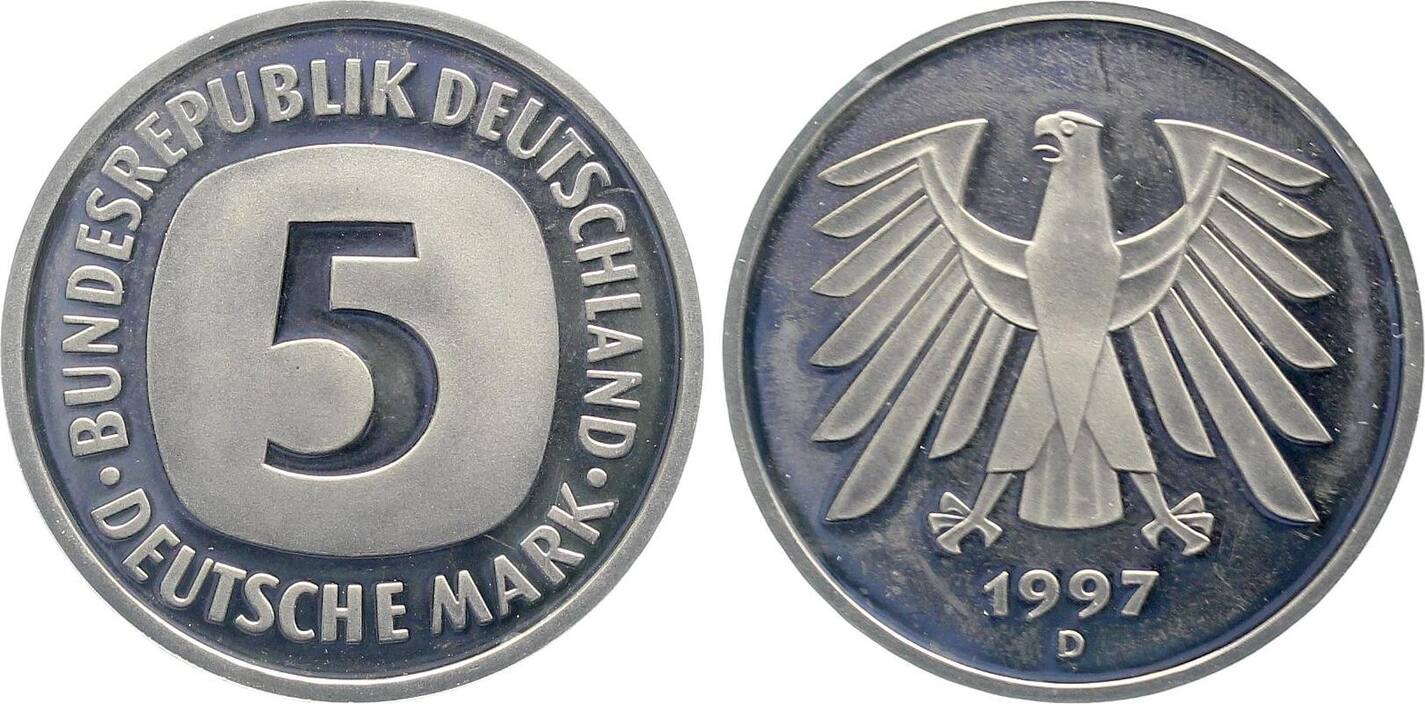 5 DM 1997 D PP Proof J415
