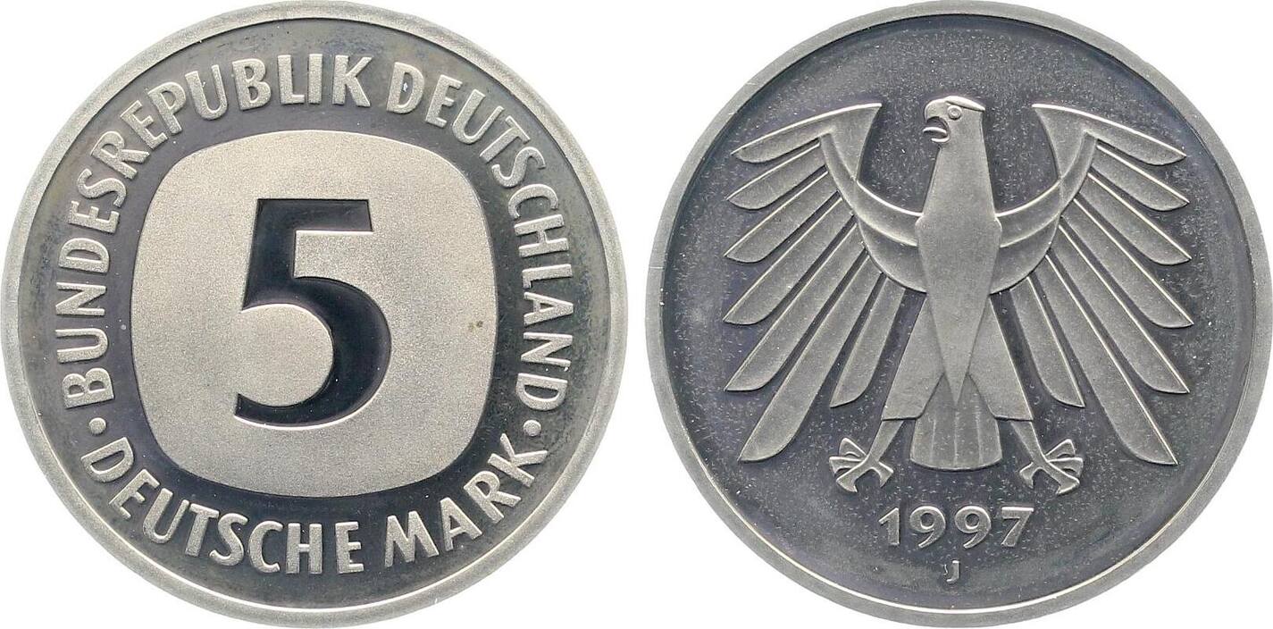5 DM 1997 J PP Proof J415
