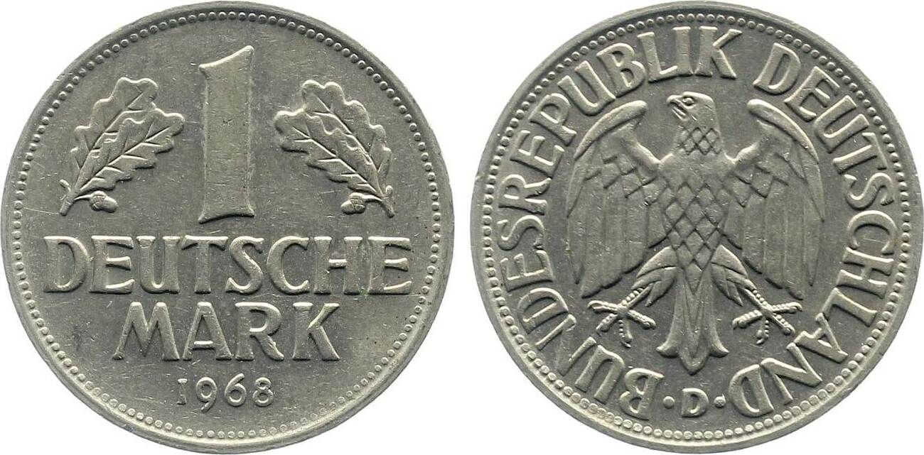 1 Mark 1968 D vz/bfr J385