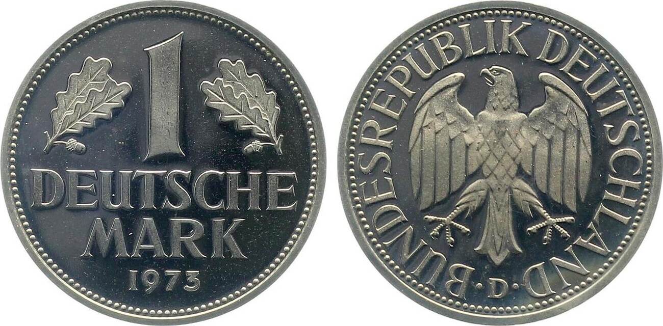 1 Mark 1973 D PP- J385 Proof-